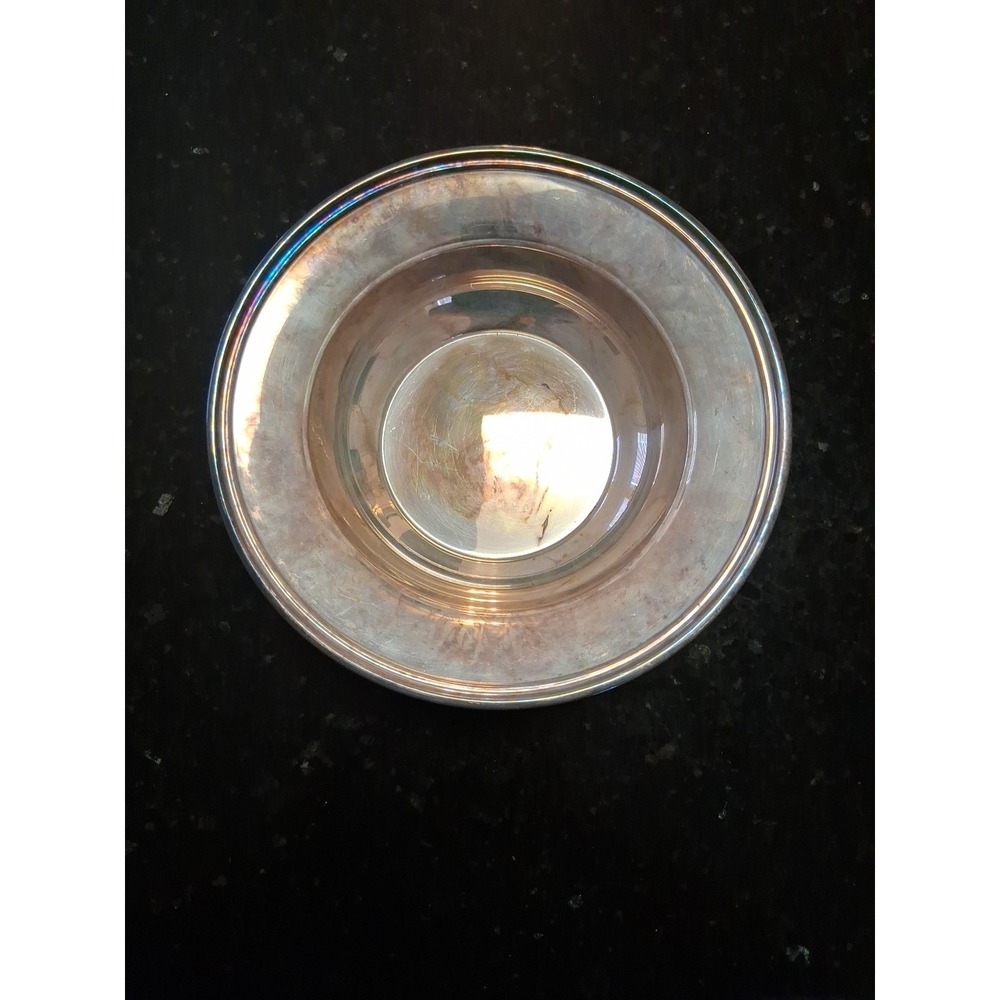 Reed & Barton Silverplate Bowl Dish #1207 Vintage Serving Decorative Tarnished